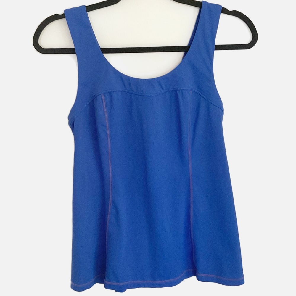 Lululemon Pleated Back Tank Top Blue Size 6